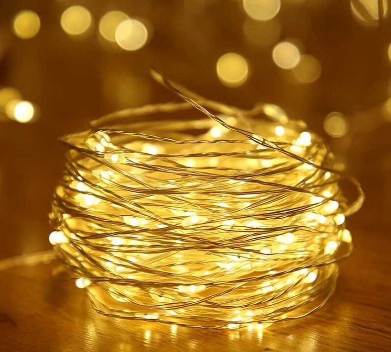 Гірлянда нитка РОСА 3 / 5 / 10 метрів від USB / батарейок