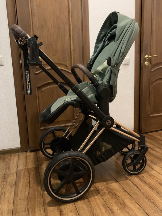 Коляска Cybex ePriam 4.0 rosegold з електроприводом