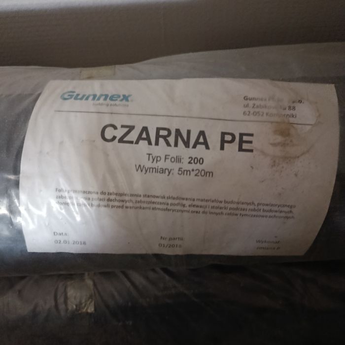 Folia budowlana czarna