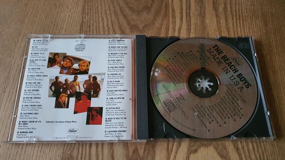 the beach boys - made in u.s.a. wyd 1986