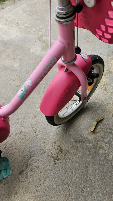 Bicicleta De Criança 3-4,5 Anos 500 Unicórnio 14 Polegadas BTWIN