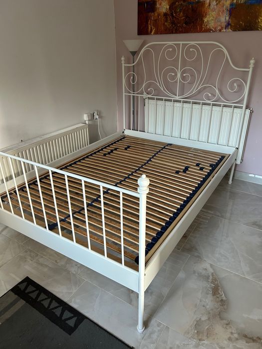 Łóżko Ikea Lervik 140x 200 z materacem