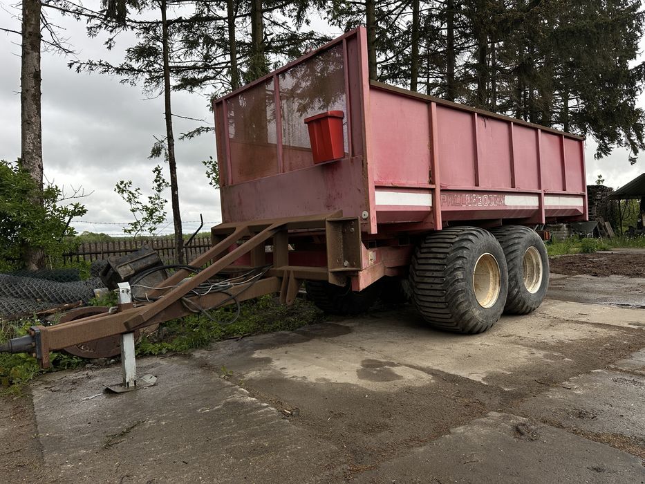 Przyczepa tandem rolnicza 12,5t szerokie koła budowlana