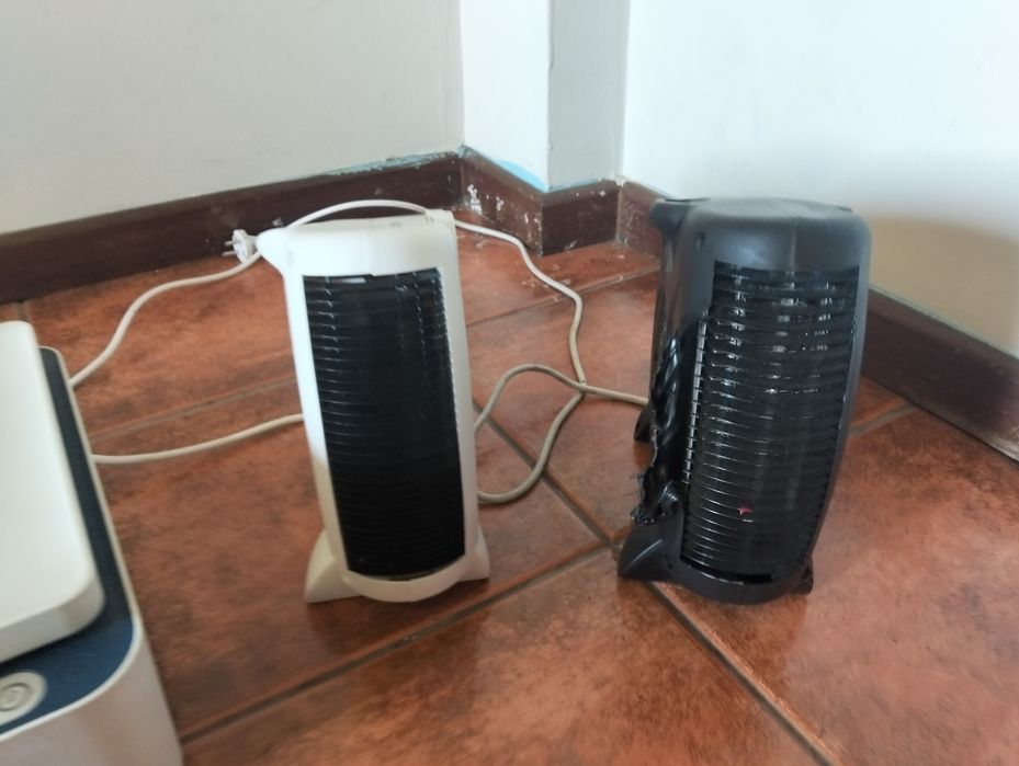 Aquecedores a trabalhar