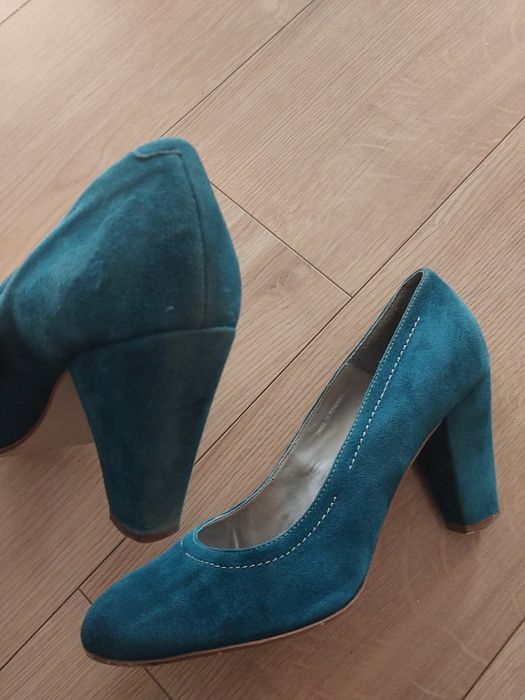 Buty damskie zamszowe