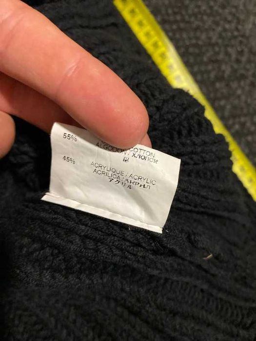 Sweterek damski vintage futerko Avant Garde czarny coquette S