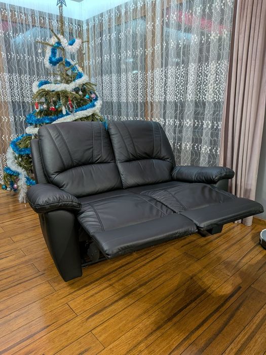 Sofa TWINS Bydgoskie Meble – Skórzana, 2-osobowa z Funkcją Relaks 2szt