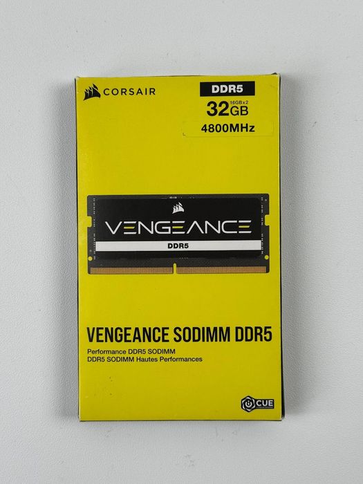 Pamięć RAM Corsair VENGEANCE SODIMM DDR5 32GB (2x16GB) 4800Mz CL40 XMP
