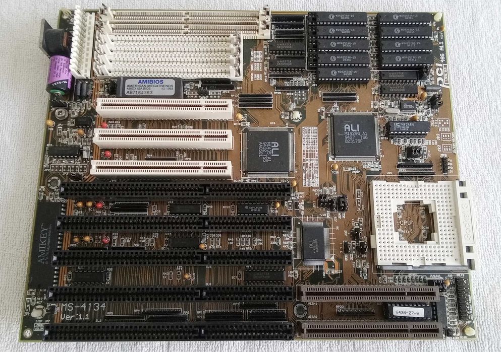 Motherboard 486 MSI MS-4134 com PCI/VLB