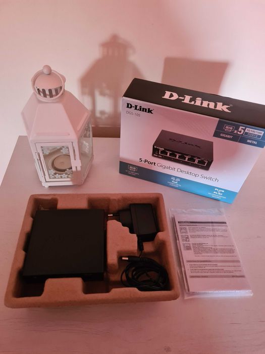 Switch D-LINK DGS-105 (5 Portas Gigabit - 1000 Mbps)