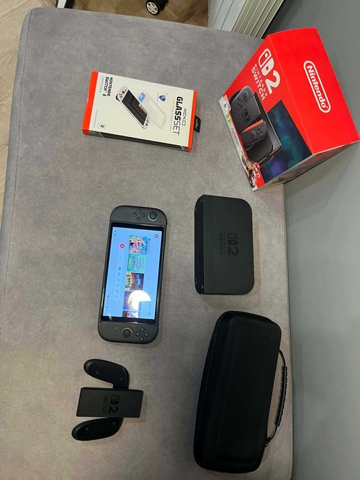 Nintendo Switch 2 + gry, szkło ochronne oraz etui na konsolę