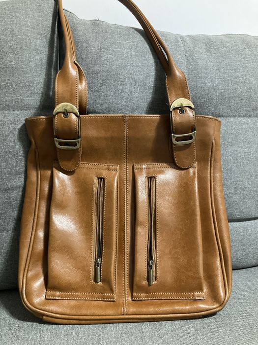 Duża torebka skórzana