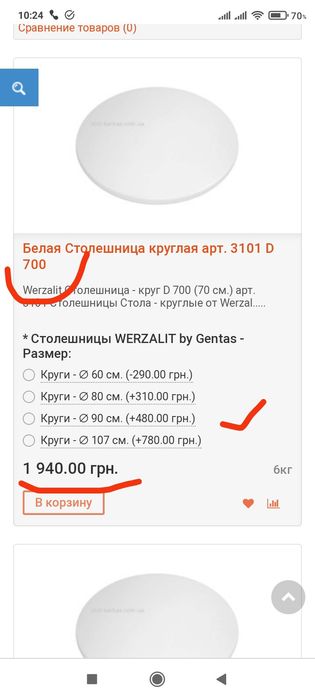 Продам круглый стол