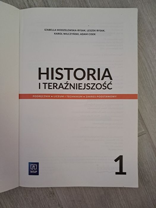Historia i Teraźniejszość 1 podręcznik dla liceum i technikum