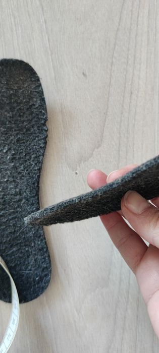 Стельки детские 17 см шерсть и войлок