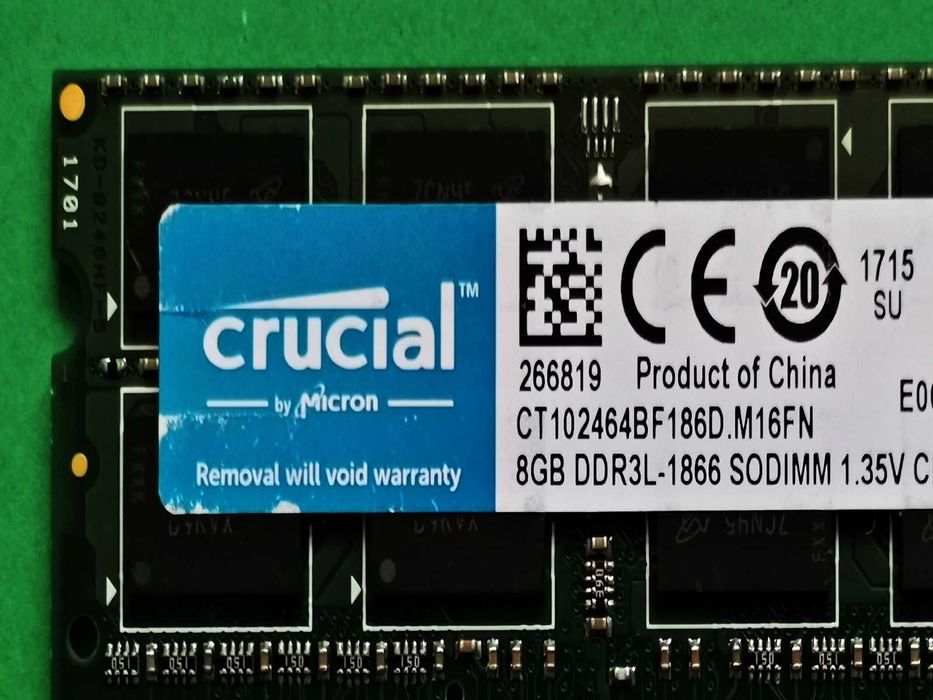 DDR3 8GB CruciaL 14200  1866 L