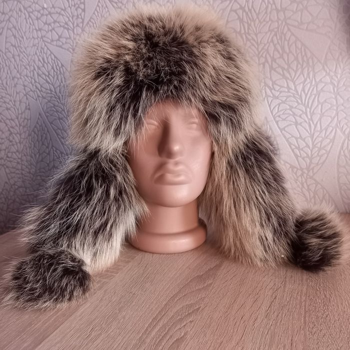 Шапка ушанка, шапка-вушанка хутро шкіра