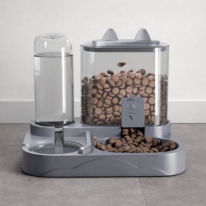 Автоматична годівниця для корму та води 2-в-1