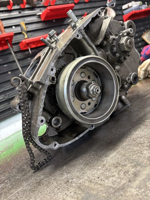 Dół silnika silnik skrzynia kartery wał HYOSUNG RX125 XRX