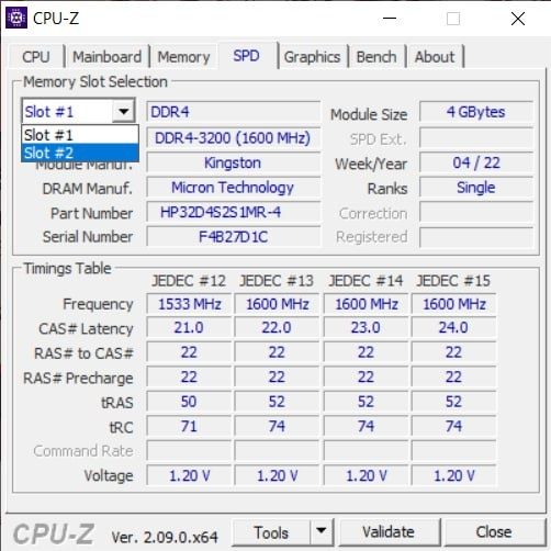 RAM Kingston DDR4 2x4GB 3200mhz