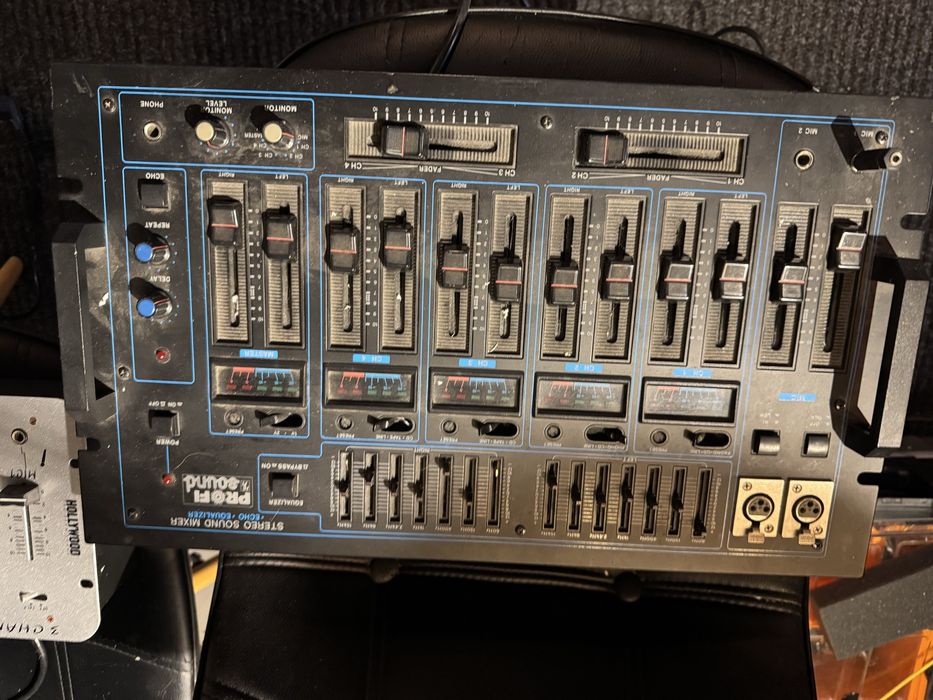 Mixer Profi Sound, wielokanalowy mixer stereo, selektor źrodeł.