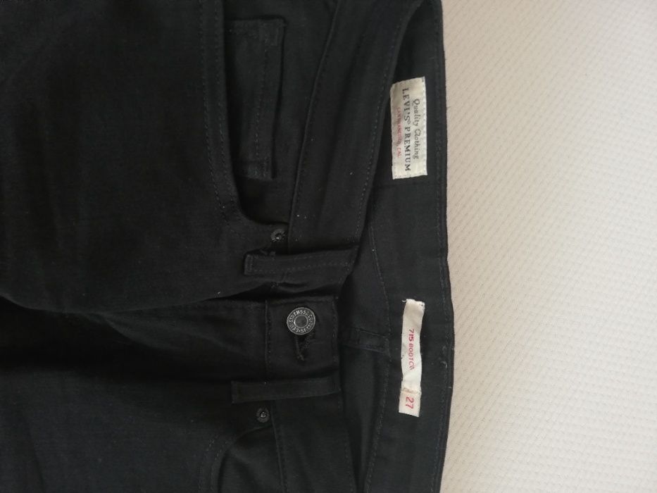 spodnie LEVIS W 27 L 34 36/38 S/M czarne spodnie LEVIS
