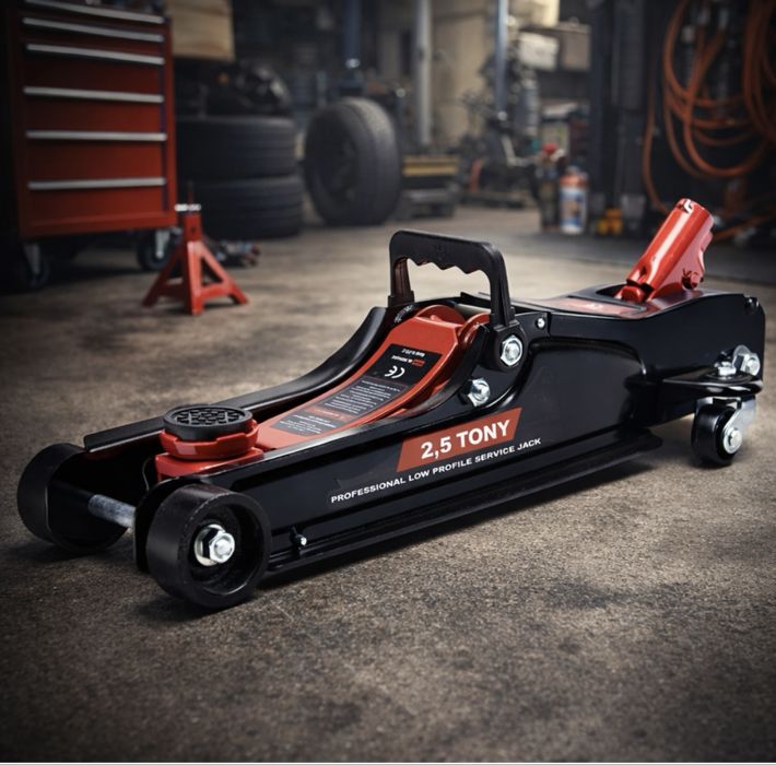 Mocny Podnośnik niskoprofilowy żaba do 2.5T lewarek zwyżka wysoki