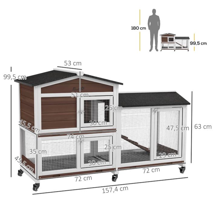 LOJA!! Coelheira, casa para coelho NOVO! PORTES GRATIS