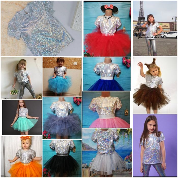 Опт/розн футболка СРІБЛО 92-146р Блискуча футболка,нарядная футболка