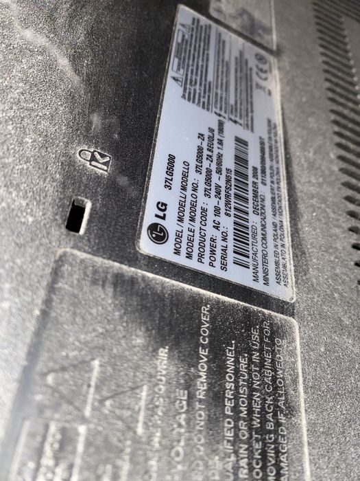 Telewizor LG 37” 37 cali 37LG5000