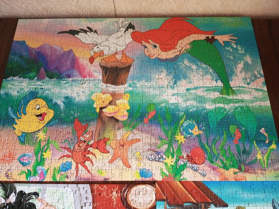 Продам пазлы на разное количество элементов