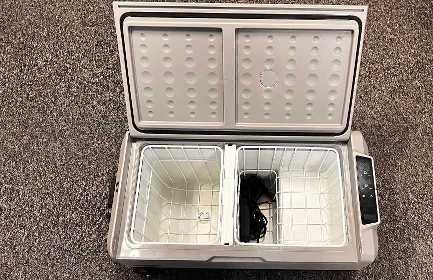 DUŻA 50L Yeticool Lodówka kompresorowa TX50 GREY samochodowa + 2 ładowarki - sieciowa + do auta 2 komorowa