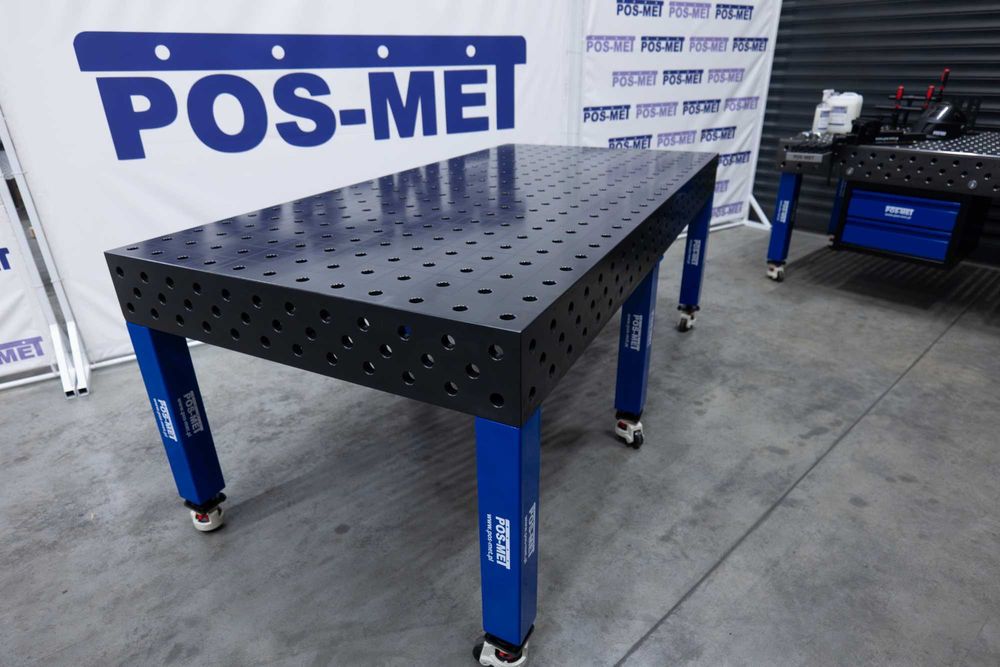 Зварювальний стіл POS-MET 28 мм - 2400×1200 мм, стільниця 12 мм