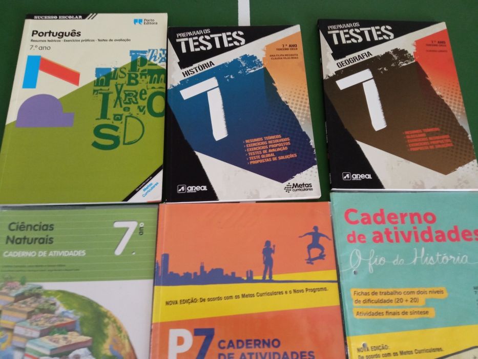 Livros de exercícios 7 ano