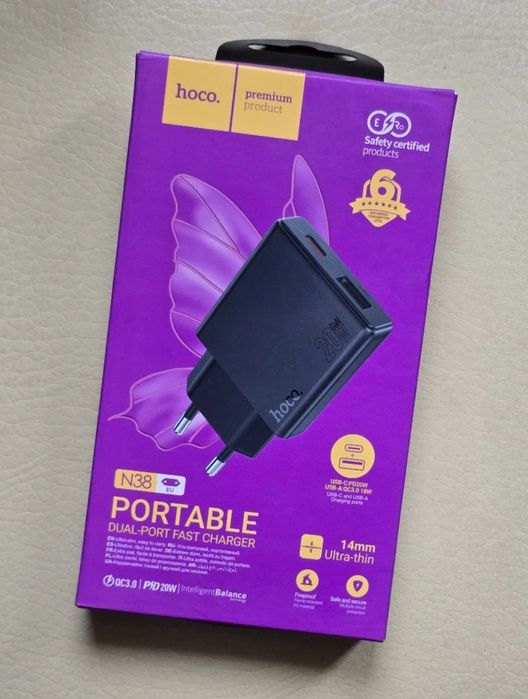 Зарядка Hoco 20W  GaN Fast Charger