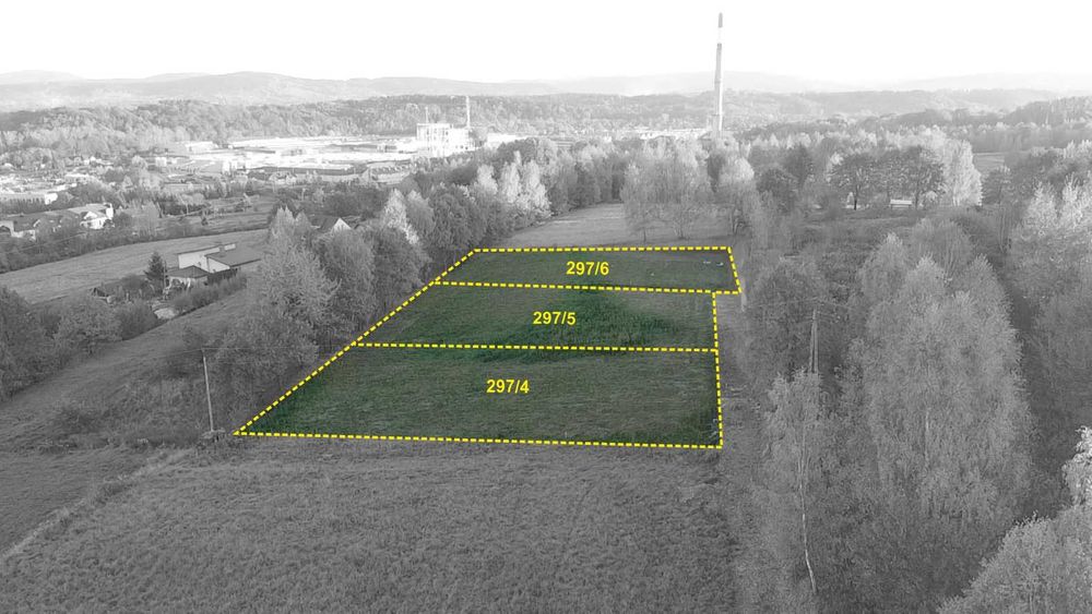 Prywatna działka wśród drzew