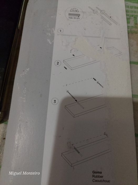 Suporte Oculto De prateleiras 10mm