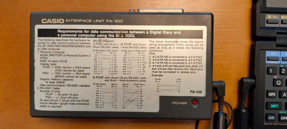 Casio SF-8000 64 KB Digital Diary64729438569731124