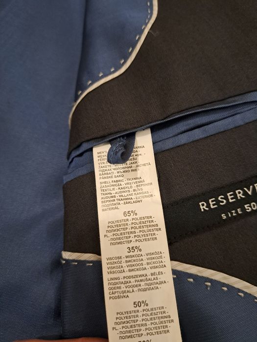 Marynarka męska, kolor grafitowy, rozmiar 50/M, Reserved