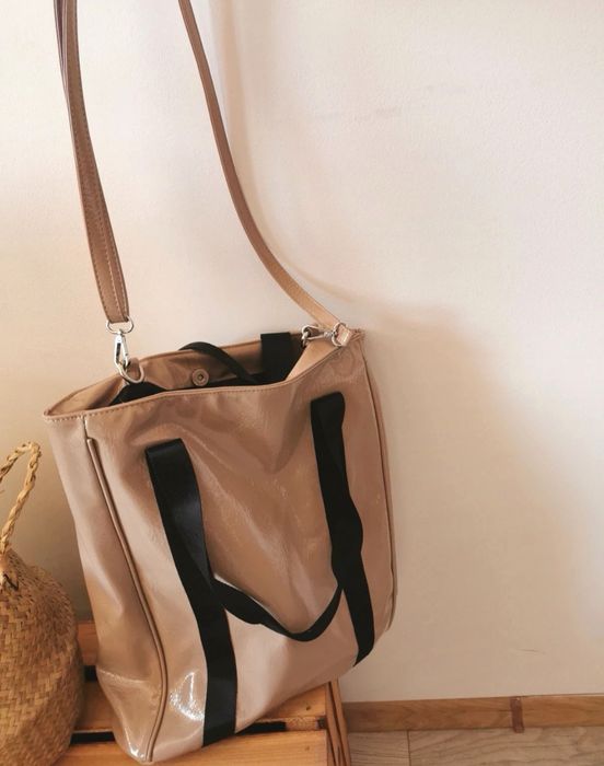 Nowa torebka nude beż "Only" + pasek A4