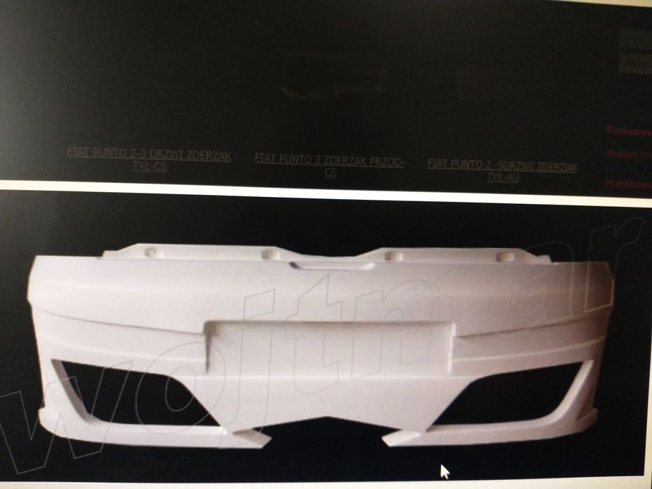 Zderzak Punto 2 3dzwiowe tuning projekt