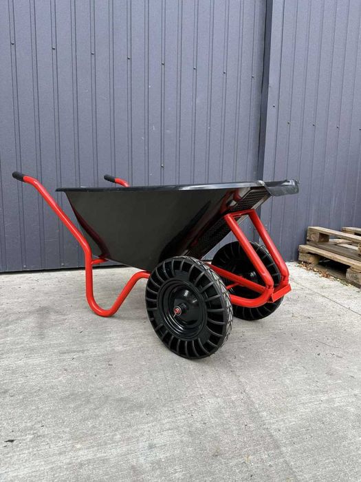 Тачки строительные 1-2 колеса, корыта 85/100/130л.