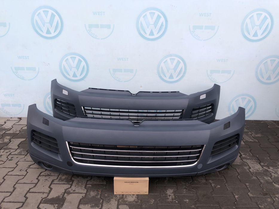 VW Touareg NF 7P6 Бампер передній дорест