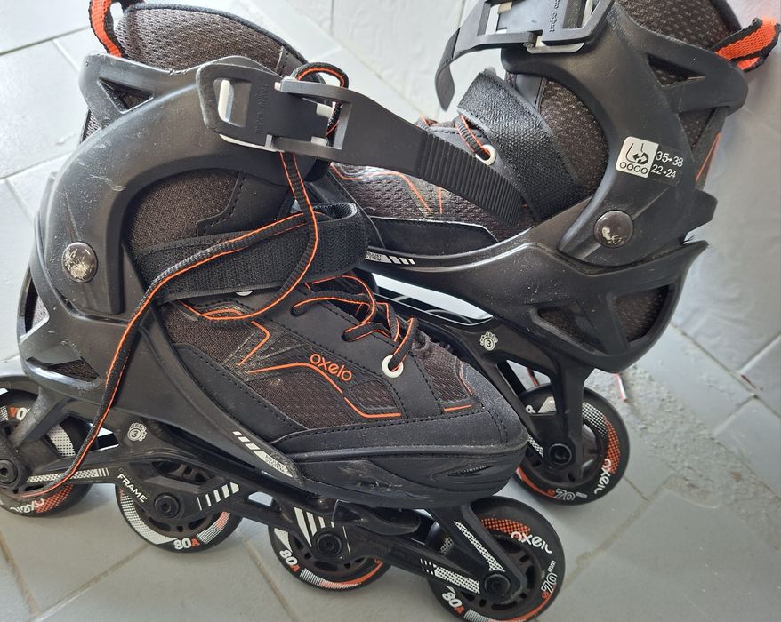 Patins em linha extensível