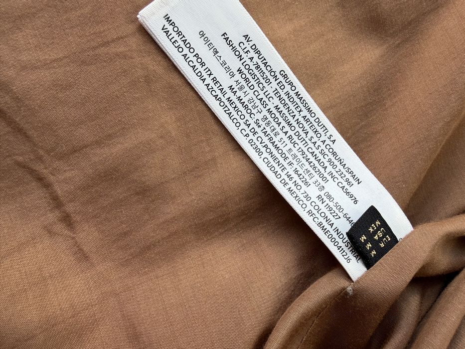 Płaszcz Massimo Dutti camelowy karmelowy beżowy
