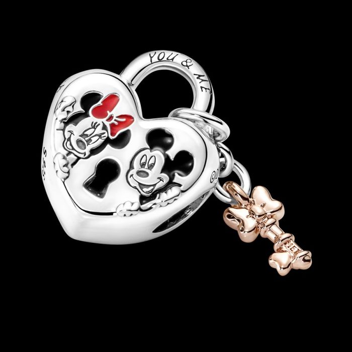 Charms Kłódka z Myszkami Miki i Minnie Disneya (Pandora)