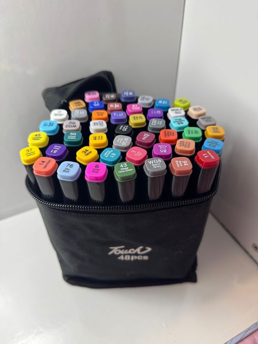 Фломастеры, 48 шт, хорошее качество