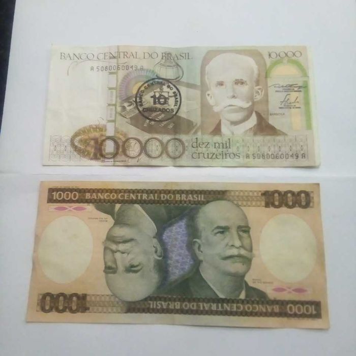 Notas brasileiras em excelente estado