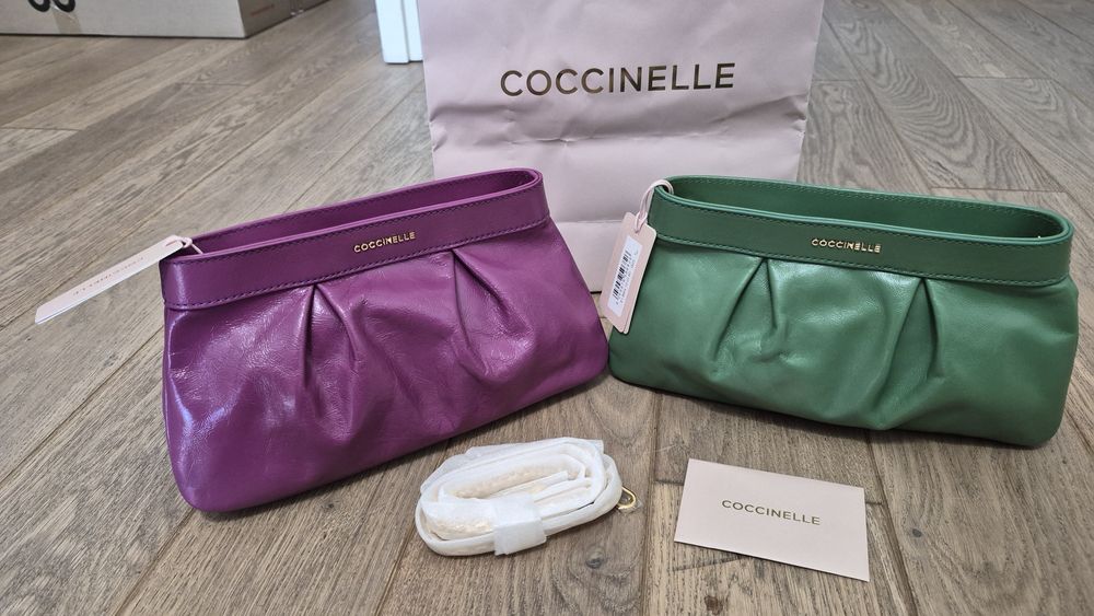сумка Coccinelle клатч шкіра на ланцюжку оригінал