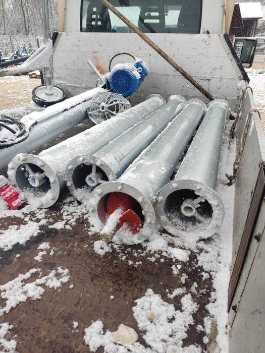 Elementy przedłużające nowe zmijki fi 110/250 do zboża PRODUCENT ocynk